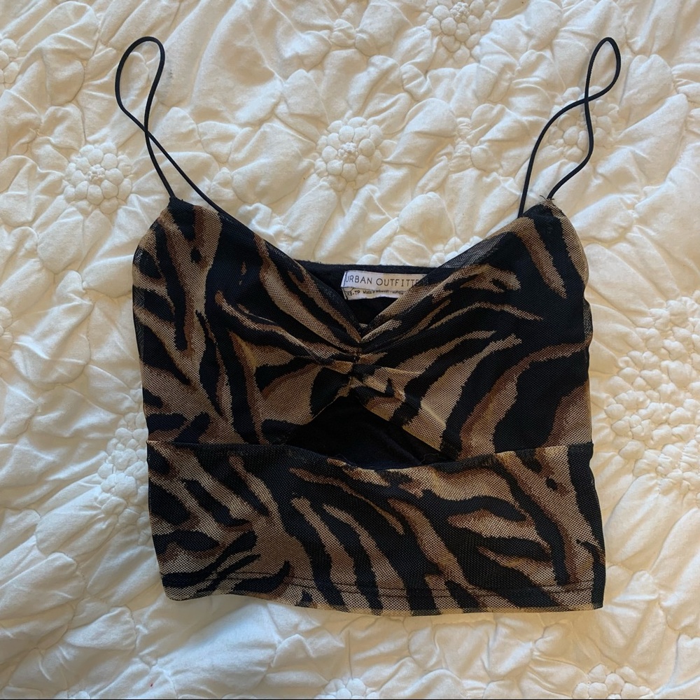 Urban Outfitters Animal Print Crop